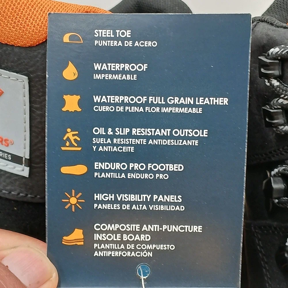 Herman Survivors groundbreaker‎ Steel Toe leather waterproof Work Boots Black 11